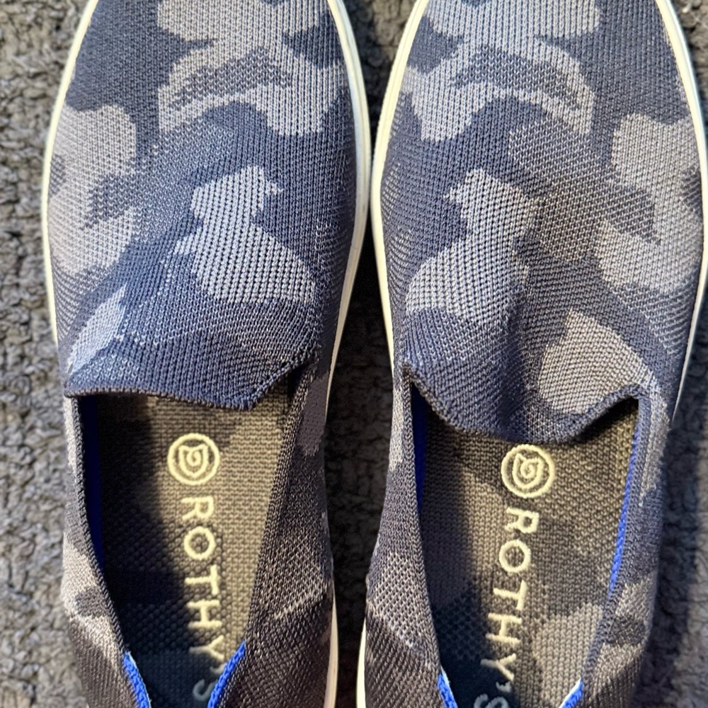 Rothy's Women's Blue Camouflage Sneakers